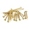 sourcing map 20 Pcs Small Tiny Nails 2.8mmx30mm(DXL) Tiny Brass