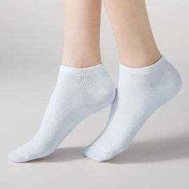 Sunm Boutique 3 Pairs Ankle Socks for Women Low Cut & Non Slip, Casual & Formal Socks, Soft & Stretchable. (White)
