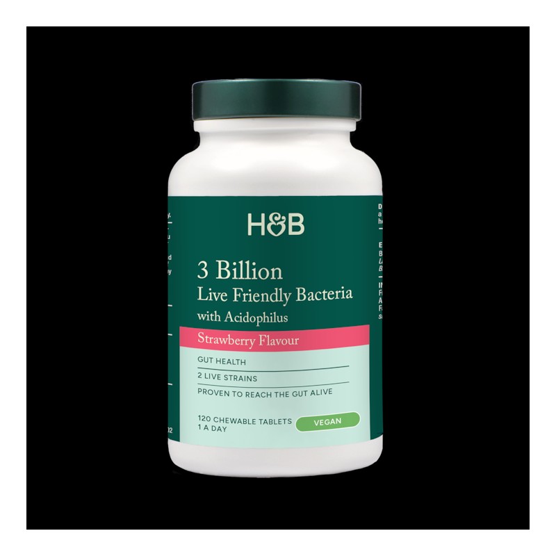 Holland & Barrett Chewable Acidophilus Strawberry (3 Billion) 120 Tablets
