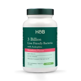 Holland & Barrett Chewable Acidophilus Strawberry  (3 Billion) 120 Tablets