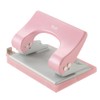 Plus Hole Punch, 2 Holes, Force 1/2, safety pink