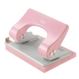 Plus Hole Punch, 2 Holes, Force 1/2, safety pink