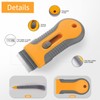 Razor Blade Scraper, 1 Pack Plastic Retractable Glass Scraper with