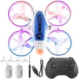 360° Flip RC Jet Plane Toy for Kids with LED Lights - Fun Kids Toy:_360° Flip Mini Drone for Kids
