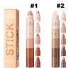 5-in-1 Matte Eyeshadow Cream stick,Eyeshadow Pen High Light Bare Makeup