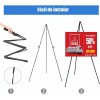 Ezzyso Caballete Plegable Instantáneo De 168cm Portátil Arte Pintar