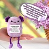 TOYMIS Positive Axolotl Crochet Funny Wool Axolotl Toy with Encouragement
