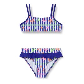 Haute pression Baby Girl Maillot de Bain Deux Pièces Layette Rayures Imprimé Mer Coloré Toddler Swim Nappy, Multi-Colour, 8 Years