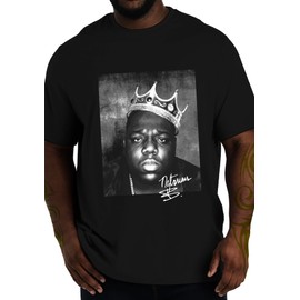 Swag Point Next Level Unisex The Notorious Biggie Graphic T Shirts Vintage Print Hipster Hip Hop Cotton T-Shirts Crown BG L