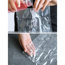 Pack of 240 Cooler Bags Disposable Ice Bag Flexible Ice Cube Tray Mould Ice Maker Ice Bag Ice Bag Freezer Blocks Ice Cube Bags, Disposable Ice Cube Trays, Ice Bags