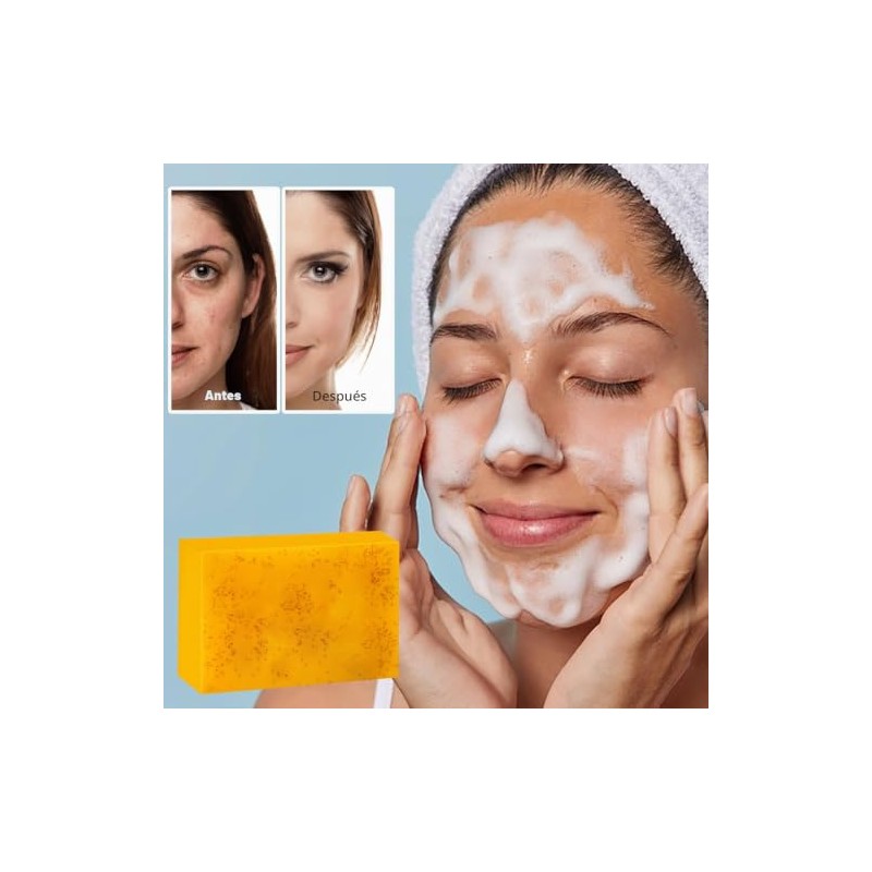 Jabón Cúrcuma Manchas Crema Oscuras Cara