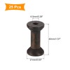 sourcing map 25Pcs Wooden Empty Spool, 0.8" x 1.6" Unfinished