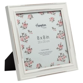 Hampton Frames PALOMA 8x8 (20x20cm) White Square Picture Photo Frame Glass PAL301988W
