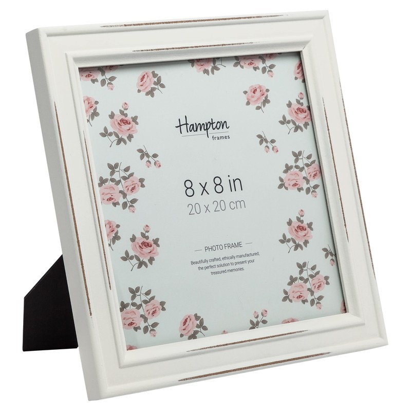 Hampton Frames PALOMA 8x8 (20x20cm) White Square Picture Photo Frame