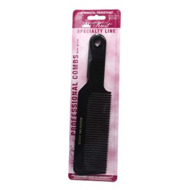 Krest 9001 - Peine de corte para peluquería (1 unidad), Negro, Large