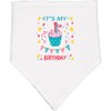 inktastic Colorful Cupcake and Confetti Girls 1st Birthday Baby Bandana