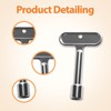 VIDABTE P1300-PART-13-KEY Fire Hydrant Wrench, Water Spigot Key for Wall