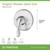 Symmons 9600-PLR-B-TRM Origins Shower Valve Trim in Polished Chrome (Valve