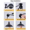 Lomoky Plug in Pendant Light, Hanging Lamp with Black Barn