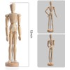 Mannequin Body, 30.5cm/12 inch Wooden Manikin with Flexible Joints Wooden