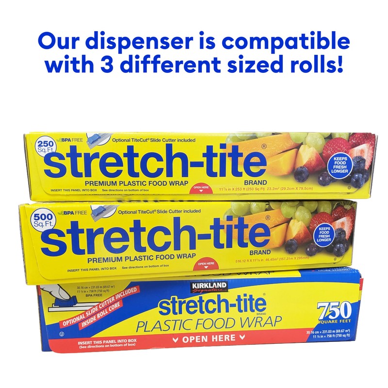 Stretch-Tite Wrap'n Snap 7500 Dispenser, Easy Refill and Cutter for