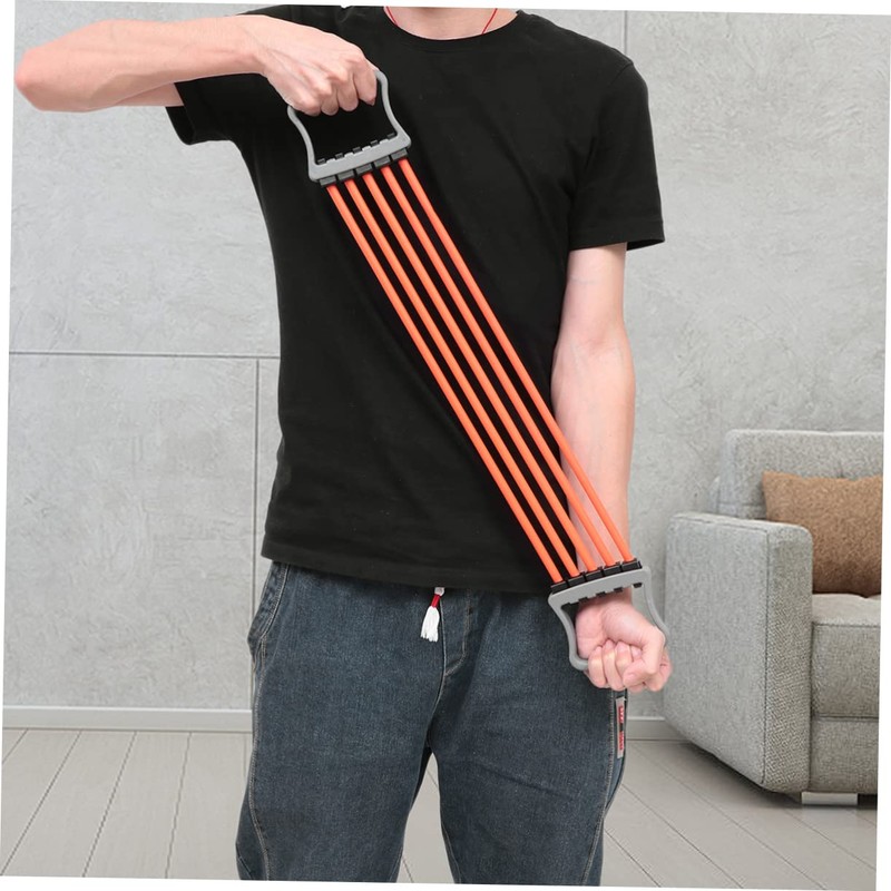 KOMBIUDA 1pc Chest Expander Comfortable Handles Detachable Spring Arm Pulling