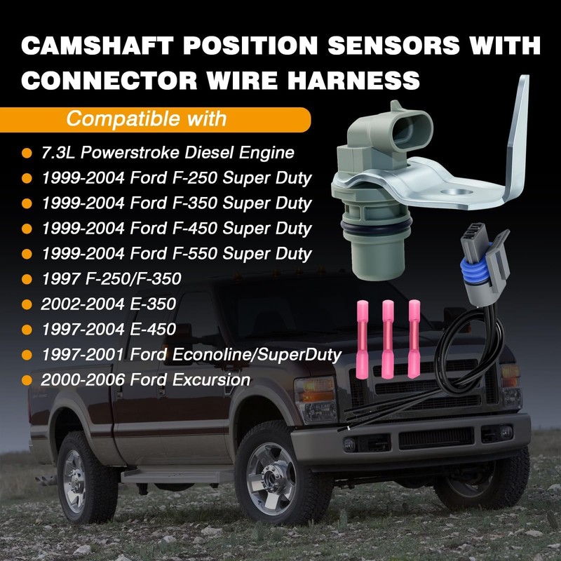 Cam Sensor Harness Fit for Ford F250 F350 F-450 1999-2004