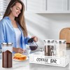DYGZBLHT Glass Coffee Containers with Shelf 3x 47oz Coffee Station
