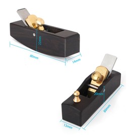 2pcs Wooden Leather Planer Set Flat Curved Sole Skiver Quality Leathercraft Safety Skife Knife