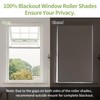 Pesalco 100% Blackout Shades for Indoor Windows, Cordless Roller Window