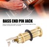 Guitar End Pin Jack Socket Threaded Metal 6.35mm for Bass
