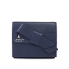 LANVIN COLLECTION 65-6615 Women's Lapel Purse Coin Case, Black, One Size, blue (dark), One size