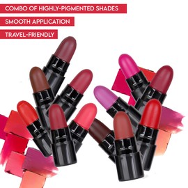 PINNER Mini Pocket Lipstick Set Of 12 Multicolor Lipstick (17.5G)