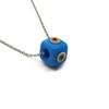 MYSTIC JEWELS by Dalia Evil Eye Cube Blue Crystal Lucky