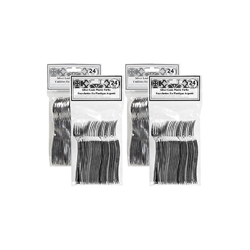 Mini Silver Forks and Mini Silver Spoons, 48 each (96