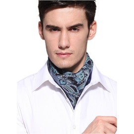 prettystern Silk Men's Bandana, Neckerchief - 53 cm x 53 cm