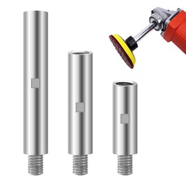 Piuluvor® Pack of 3 Angle Grinder Extension M14 Extension Shaft Polishing Machine Extension 75 mm/100 mm/140 mm Rotation Extension Shaft Angle Grinder Extension Rod