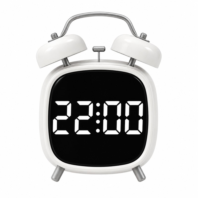 Super Loud Digital Alarm Clock with Dual Bell – LED