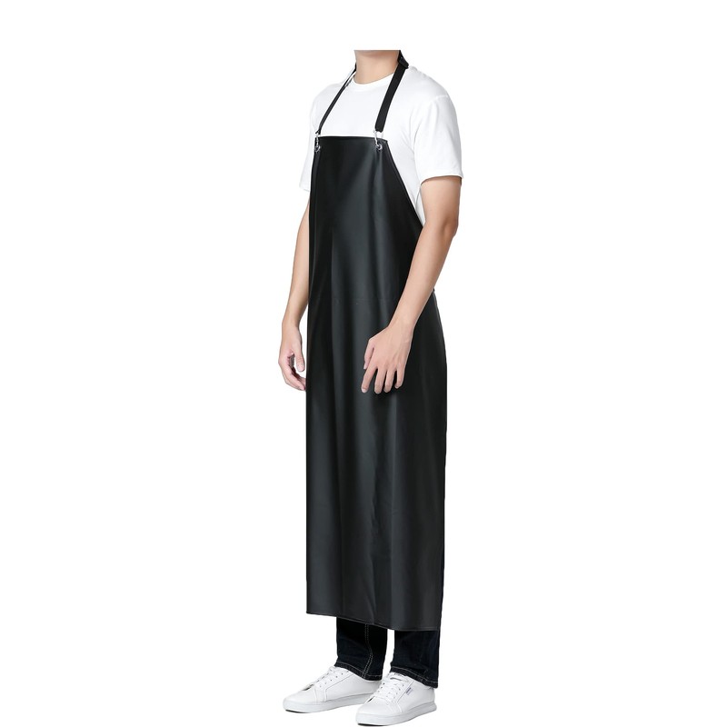 Jaspfct Waterproof Rubber Vinyl Apron, 43'' for Dishwashing/Kitchen Cooking, Chemical