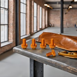 Precisiongeek - Knurled Screws M6 x 10 mm 1 Set (5 Pieces) (Orange)