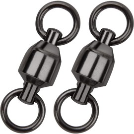 Ball Bearing Fishing Swivels - 20pcs 100% Copper High Strength Fishing Ball Bearing Swivels Connectors with Strong Solid Welded Rings 35lb-390lb