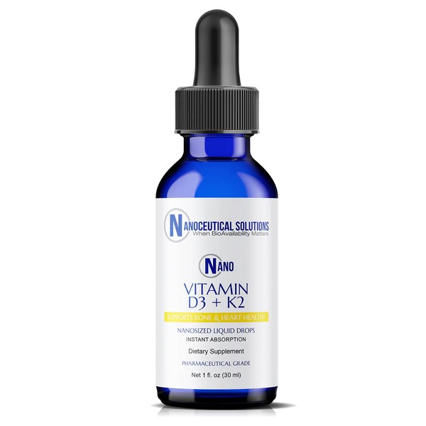 Nano Vitamin D3+K2 Nanosized Liquid Particles | Rapid Absorption |