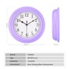 Topkey Silent Wall Clock Kitchen 9 Inch Retro Non-ticking Decorative
