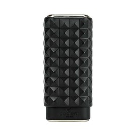 Colibri Quasar Leather 3 Cigar Case - Black Chrome, black, One size fits all