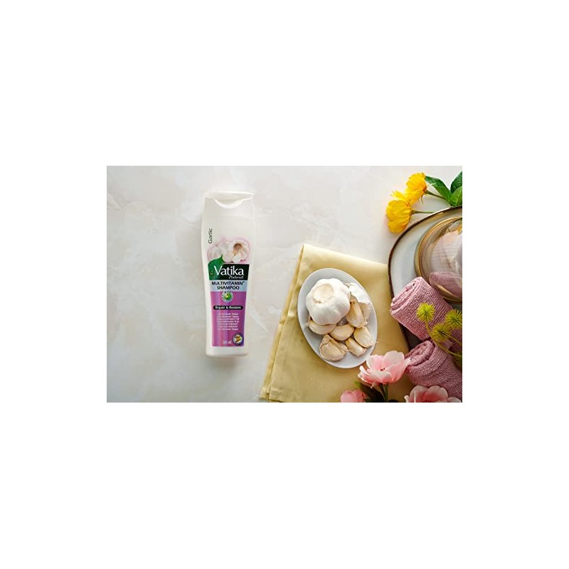 Vatika Naturals Dabur Vatika Garlic Repair & Restore Shampoo 200