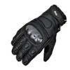 NORMAN New Black Short Leather Knuckle Protection Motorbike Motorcycle Gloves
