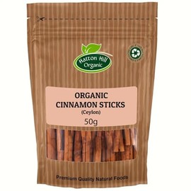 Organic Ceylon Cinnamon Sticks 50g by Hatton Hill Organic