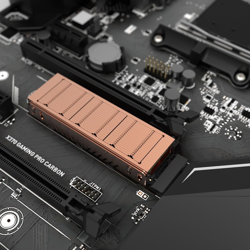 Pure Copper M.2 2280 SSD Heatsink M.2 Hard Drive Heatsink