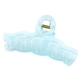 QinGoo Large Blue Cross Matt Hair Clip Claws Hair Clip Beautiful Women's Hair Accessories Elegant Hair Accessory 1 Piece (11.5 cm x 6 cm, Blue Clear)