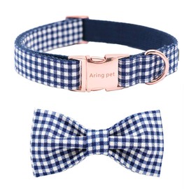 ARING PET Bowtie Dog Collar Adjustable Collars with Bow Tie for Dogs Small Medium Large